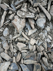 Background image of gray stones of different sizes