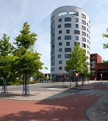 Modern Dutch architecture. Apartments Assen Netherlands