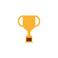 trophy cup award flat style icon