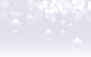 sfondo, elegante, argentato, natale, fiocchi di neve