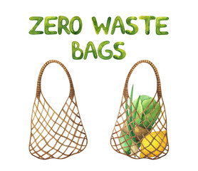 eco-friendly shopping bag. zero waste