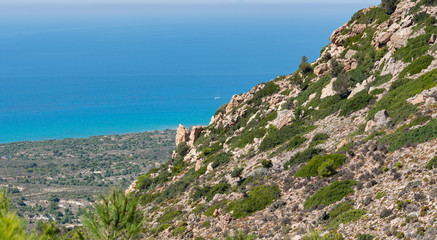 Küstenlandschaft im Süden von der Insel Kos Griechenland