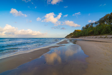 Sonnenuntergang am Ostsee Strand auf Insel Usedom
