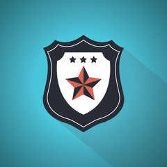 Police icon vector illustration flat design