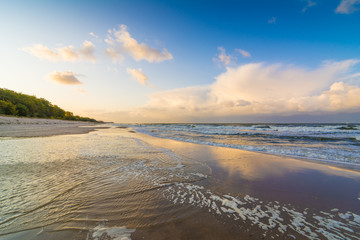 Sonnenuntergang am Ostsee Strand auf Insel Usedom