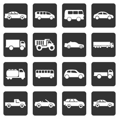 car icon, bus, ambulance icon vector design symbol 