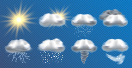 Weather forecast, vector illustration