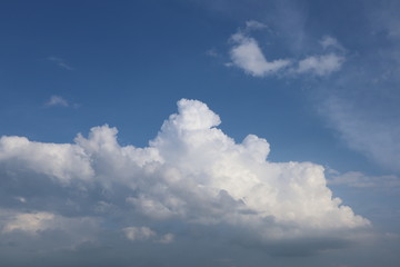 blue sky with clouds