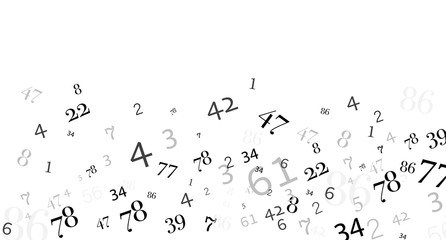 numeri, nuvola di numeri, confusione, gruppo	