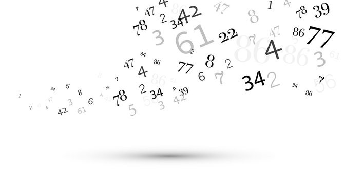 numeri, nuvola di numeri, confusione, gruppo	