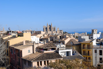 Obraz premium Palma de Mallorca, panoramic view from a terrace