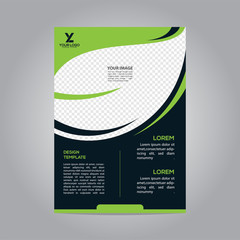 flyer brochure poster go green nature modern design template abstract business print