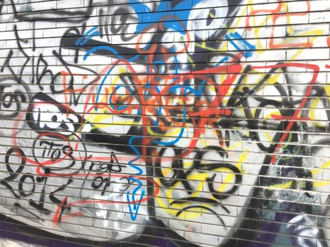 graffiti on wall