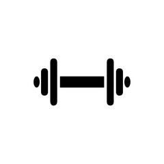 dumbbell icon trendy flat design