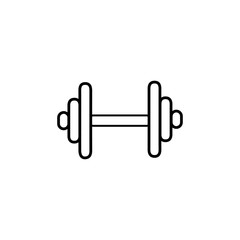 dumbbell icon trendy flat design
