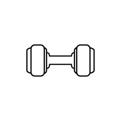dumbbell icon trendy flat design