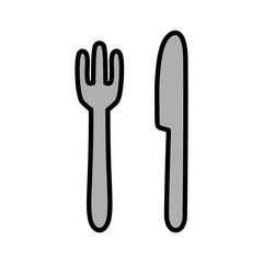 シンプルなナイフとフォーク