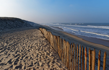 Carcans beach in the Aquitaine coast