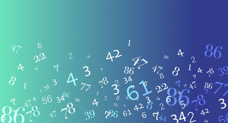 numeri, nuvola di numeri, confusione, gruppo