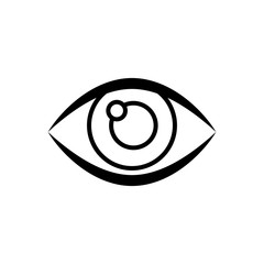 eye icon trendy flat design