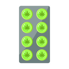 Medical cannabis  tablets medicament marijuana