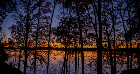 Sunset and Fall Colors 2019 Tega Cay, SC