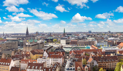 Fototapeta premium Aerial view of Copenhagen