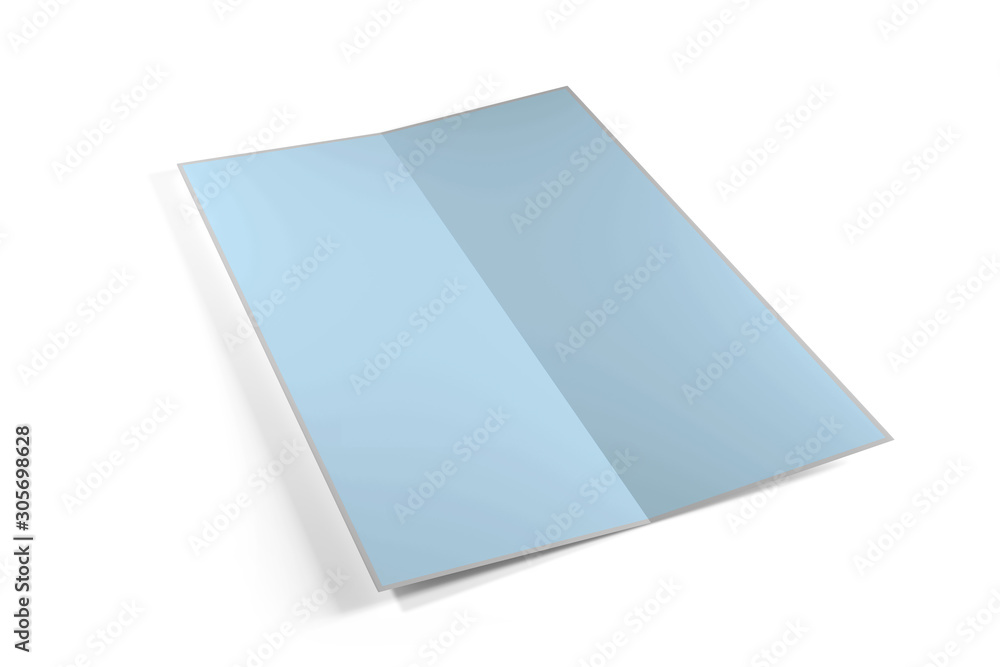 Poster mock up of a brochure on a white background - 3d rendering