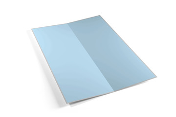 Mock up of a Brochure on a white background - 3d rendering