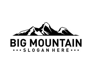 Fototapeta na wymiar Big Mountain Logo Vector. Mountain Logo Template. Illustration