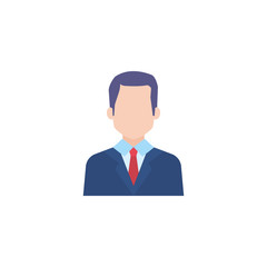 business man flat style icon