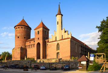 Medieval gothic castle in Reszel, Warmian-Masurian Voivodeship, Poland.