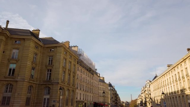 Citt&agrave; di Parigi in Fracia, vista delle case