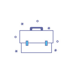 suitcase accessory fill style icon