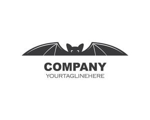 bat ilustration vector icon logo