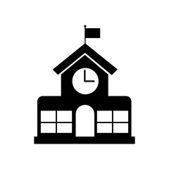 school building icon vector design symbol