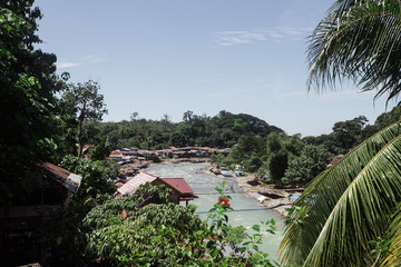 The Town of Bukit Lawang in Sumatra