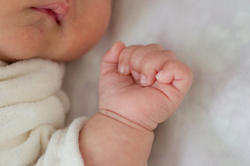 赤ちゃんの小さい手