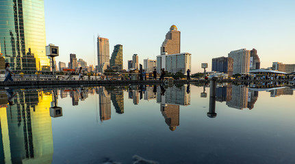Obraz premium BANGKOK,THAILAND - november 24, 2019: Reflections of Bangkok