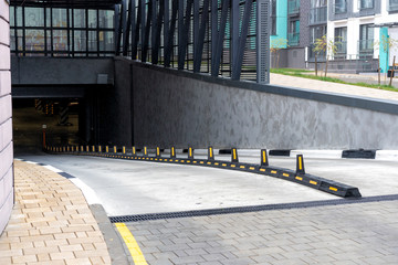 entry to the underground parking