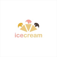 Ice Cream Logo Template food and drink