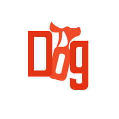 Logo dog logo Collection. animal. font. Freeform. symbol. Abstract. vector illustration. on white background