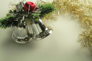 christmas silver bell decoration