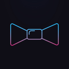 Butterfly tie nolan icon. Simple thin line, outline vector of party icons for ui and ux, website or mobile application