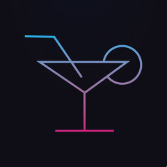 Fototapeta na wymiar Cocktail nolan icon. Simple thin line, outline vector of party icons for ui and ux, website or mobile application