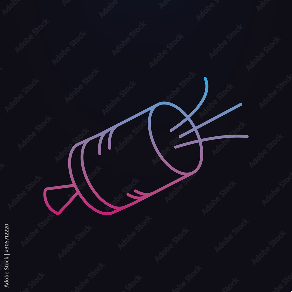 Poster shooting slapstick nolan icon. simple thin line, outline vector of party icons for ui and ux, websit