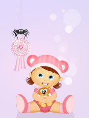 pink ribbon for baby female