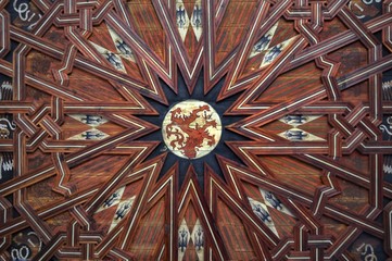 Ceiling mudejar style. 