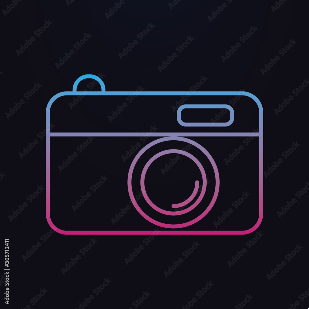 Poster camera nolan icon. simple thin line, outline vector of party icons for ui and ux, website or mobile 