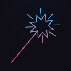 Party sparkler nolan icon. Simple thin line, outline vector of party icons for ui and ux, website or mobile application